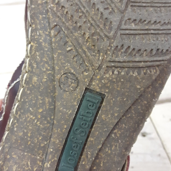 Josef Seibel Purple & Pink Wedge MaryJanes *gently used - Picture 4 of 6